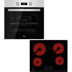 Teka HCB 6545 SS + TT 6415 Φούρνος άνω Πάγκου 71lt με Κεραμικές Εστίες Π59.5εκ. Inox Teka HCB 6545 SS + TT 6415 Φούρνος άνω Πάγκου 71lt με Κεραμικές Εστίες Π59.5εκ. Inox